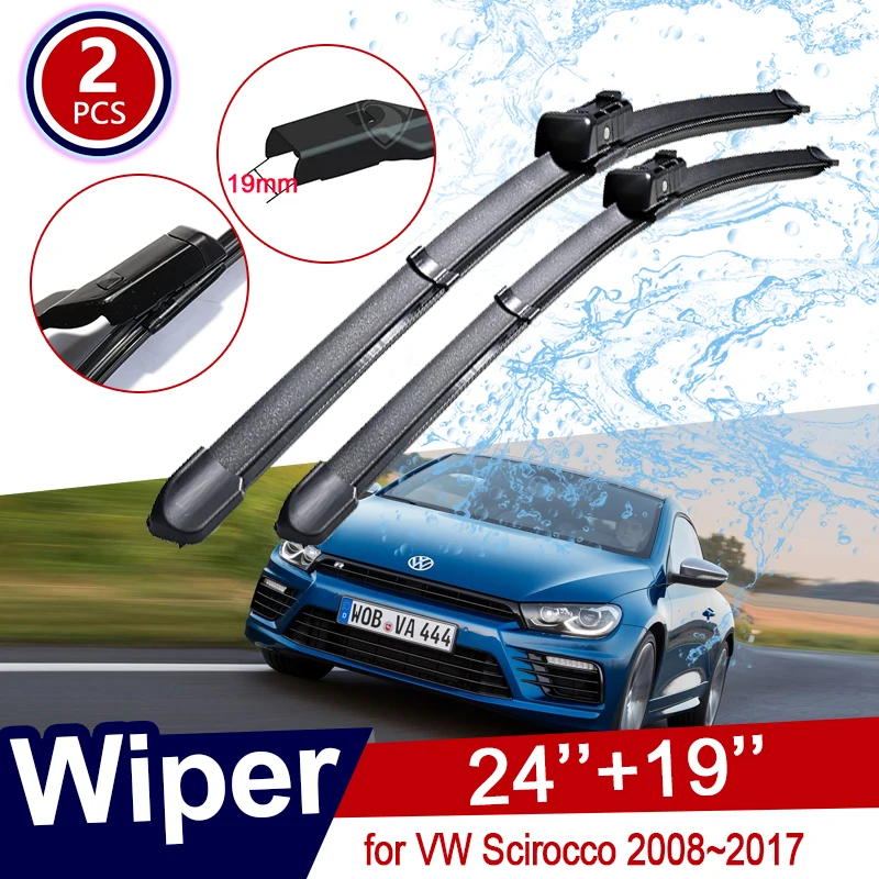 

Car Wiper Blade for Volkswagen VW Scirocco R GTS 2008~2017 Windscreen Wipers 2009 2010 2011 2012 Car Accessories Goods