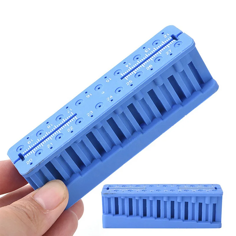 1pc Dental Endodontic Ruler Block  Dentist Autoclavable Instrument Files Measuring Endo Block Holder Stand Tools