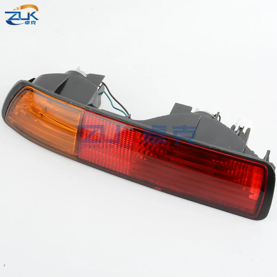 ZUK Car Lights Rear Bumper Reflector Fog Light Fog Lamp For MITSUBISHI PAJERO 2001 2002 2003 V73 Tail Light Tail Lamp With Bulbs