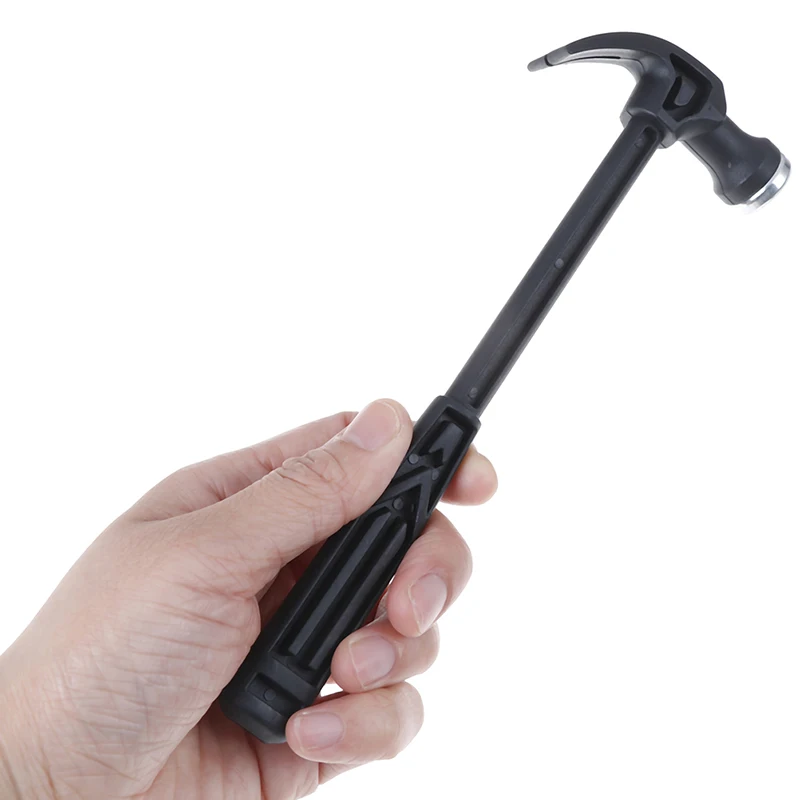 1PCS Plastic Handle Mini Claw Hammer Woodworking Nail Puncher Metal Hammer Tool 18.5 x 7 x 1.7 cm