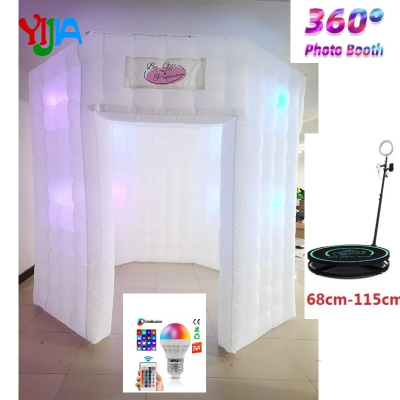 10ft/3m Octagon Photo Led Enclosrue Video Spin Photo Booth 360 Photobooth Machine Backdrop For Sale