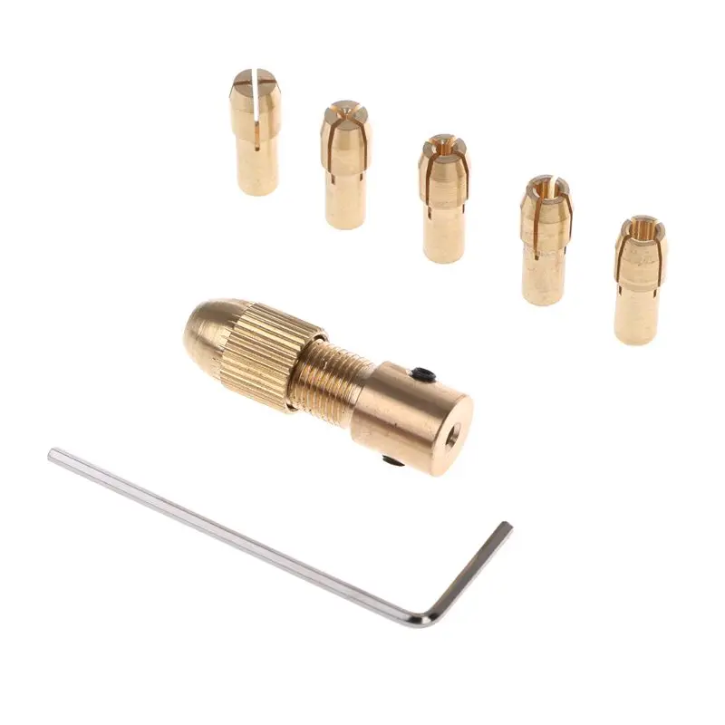 7Pcs/Set 2/2.35/4.05/5.05mm Electric Motor Shaft Mini Chuck Fixture Clamp 0.5-3.0mm Small To Drill Bit Micro Drop Shipping