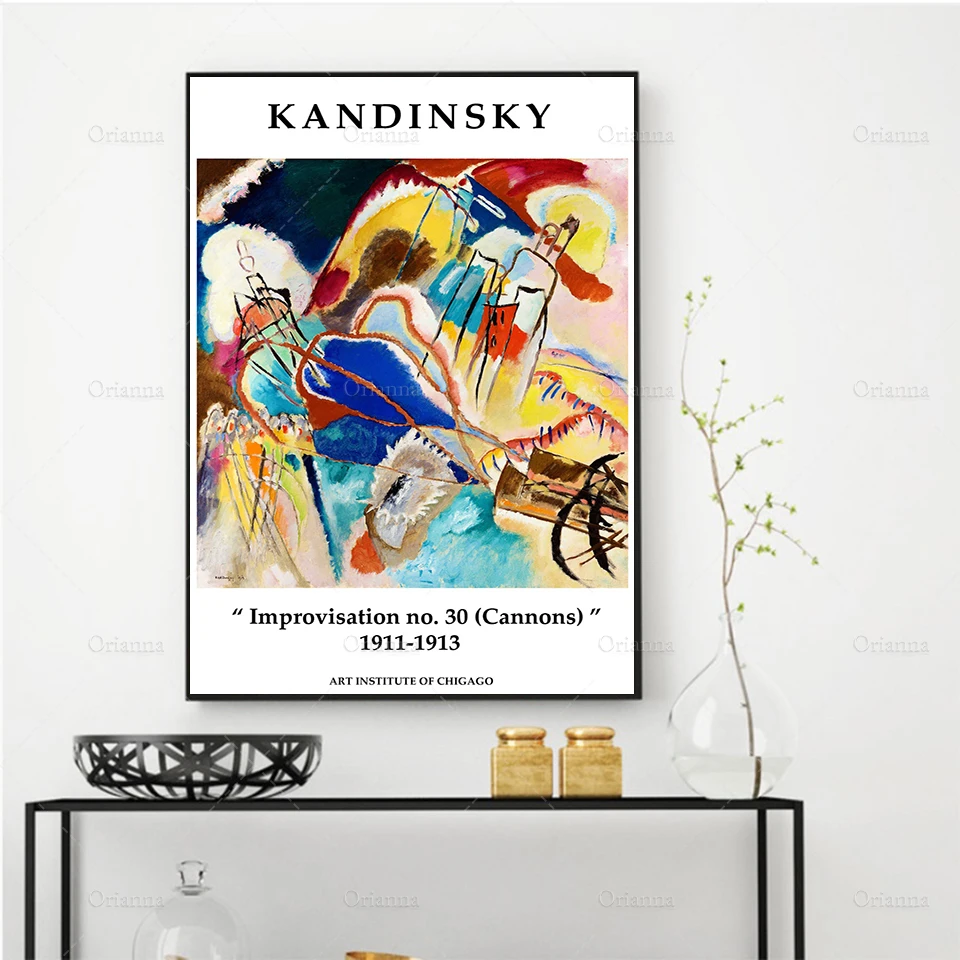 

Improvisation No.30 by Wassily Kandinsky, Fine Art Print, Modern Artwork, Exhibition Print, Abstract Wall Décor, Wall Art -