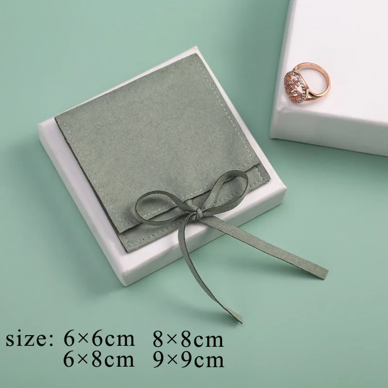 Hot Selling 10 pcs/lot Flip Bag Small Jewelry Flannel Bag Small Items Packaging Bag Ring Bracelet Necklace  Earring Flannel Bag