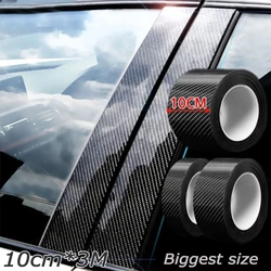 Nano Carbon Fiber Car Sticker pasta do DIY listwa ochronna Auto próg drzwi boczne lustro odporne na zadrapania taśma wodoodporna folia ochronna