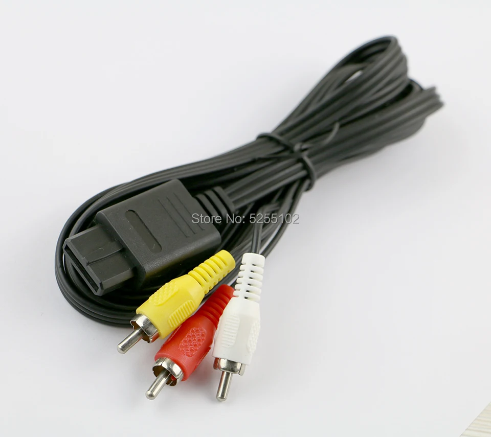 1 قطعة لنينتندو 64 الصوت التلفزيون فيديو الحبل كابل AV إلى RCA ل سوبر لنينتندو ل GameCube ل N64 ل SNES