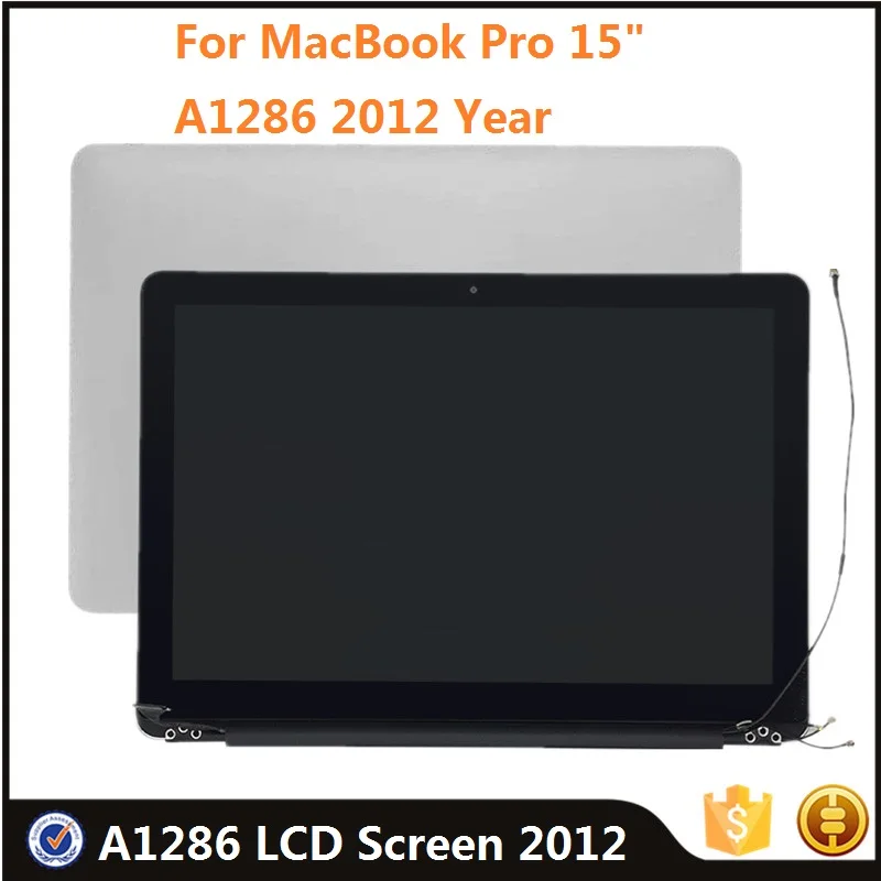 

Genuine LCD Screen For MacBook Pro 15" A1286 2012 EMC 2556 Complete Assembly Display Panel Replacement Parts Laptop Tested