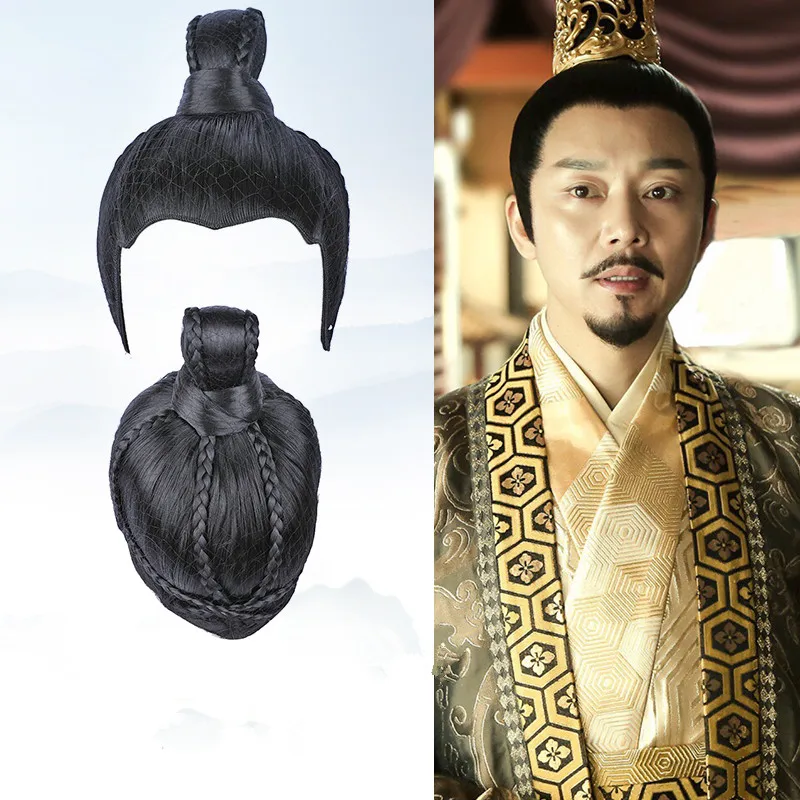 

Black Movie Swordsman Emperor Warrior Hair Ancient Chinese Hair Easy To Wear Antique Accessories For Studio