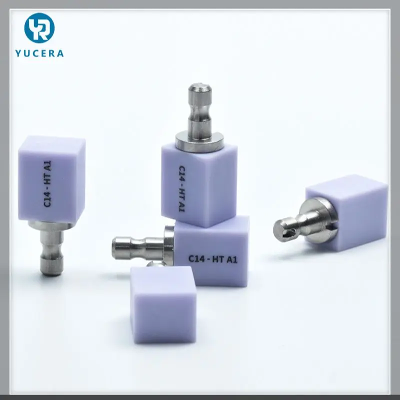 

Manufacturer Lithium Disilicate and Ceramic Block C14 5 PCS Glass Ceramic Aesthetics Restoration