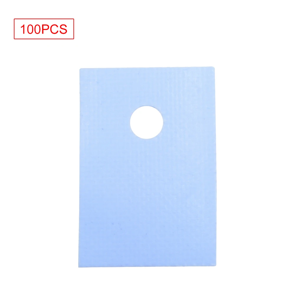 New 100Pcs TO-220 Transistor Plastic Washer Insulation Washer + 100Pcs TO-220 Isolated Silicone Pad Sheet Strip Power Supply