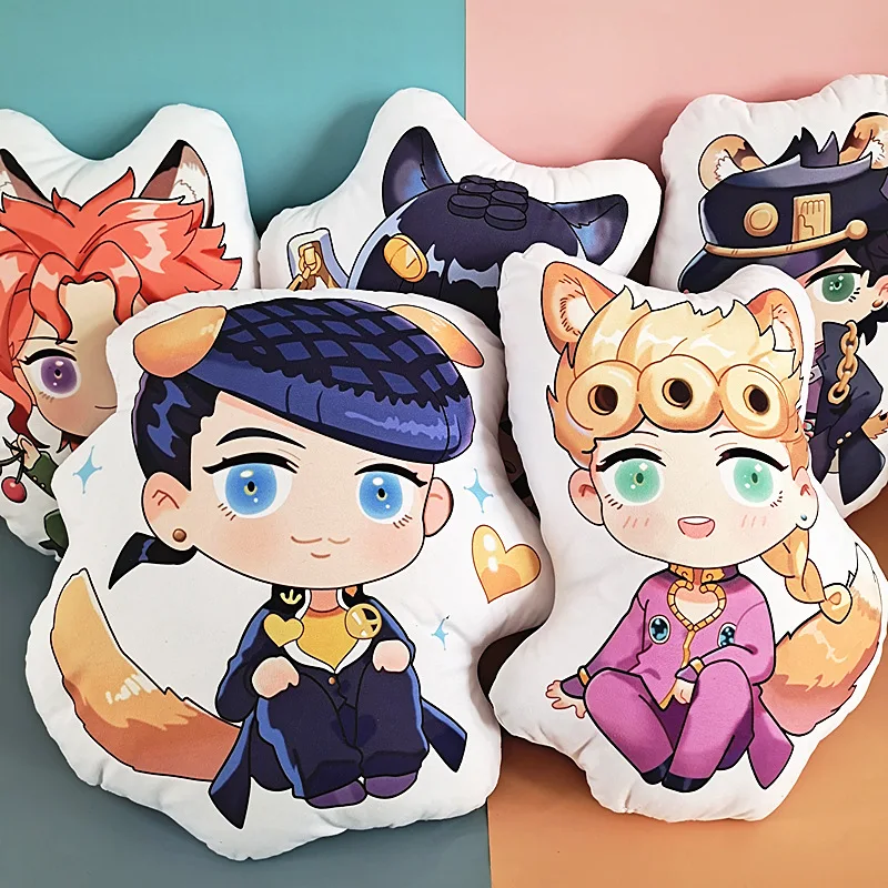 10cm JoJo's Bizarre Adventure Plush Doll Anime JoJo Kujo Jotaro Kakyoin Noriaki Plush Key Pendant Cute Anime Soft Plush Pillow