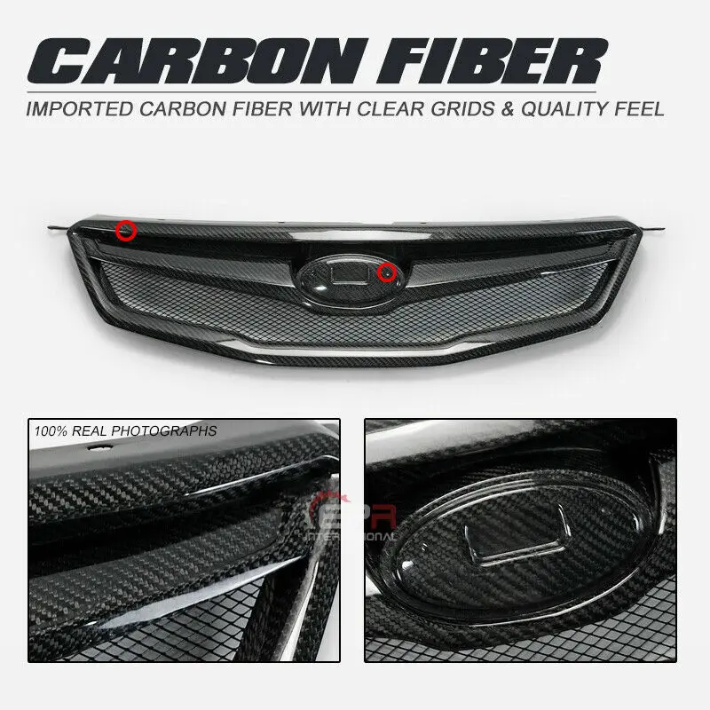 

For Legacy 09-11(Pre-facelift) BM BR BR9 BM9 BPM Carbon Fiber OE Front Grill Mesh Cover Bodykits Trim Parts 1pcs