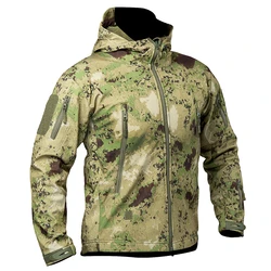 Mege Brand Tactical Jacket Camouflage Combat Hoodie windbreaker Multi Pockets Sharkskin Waterproof Softshell