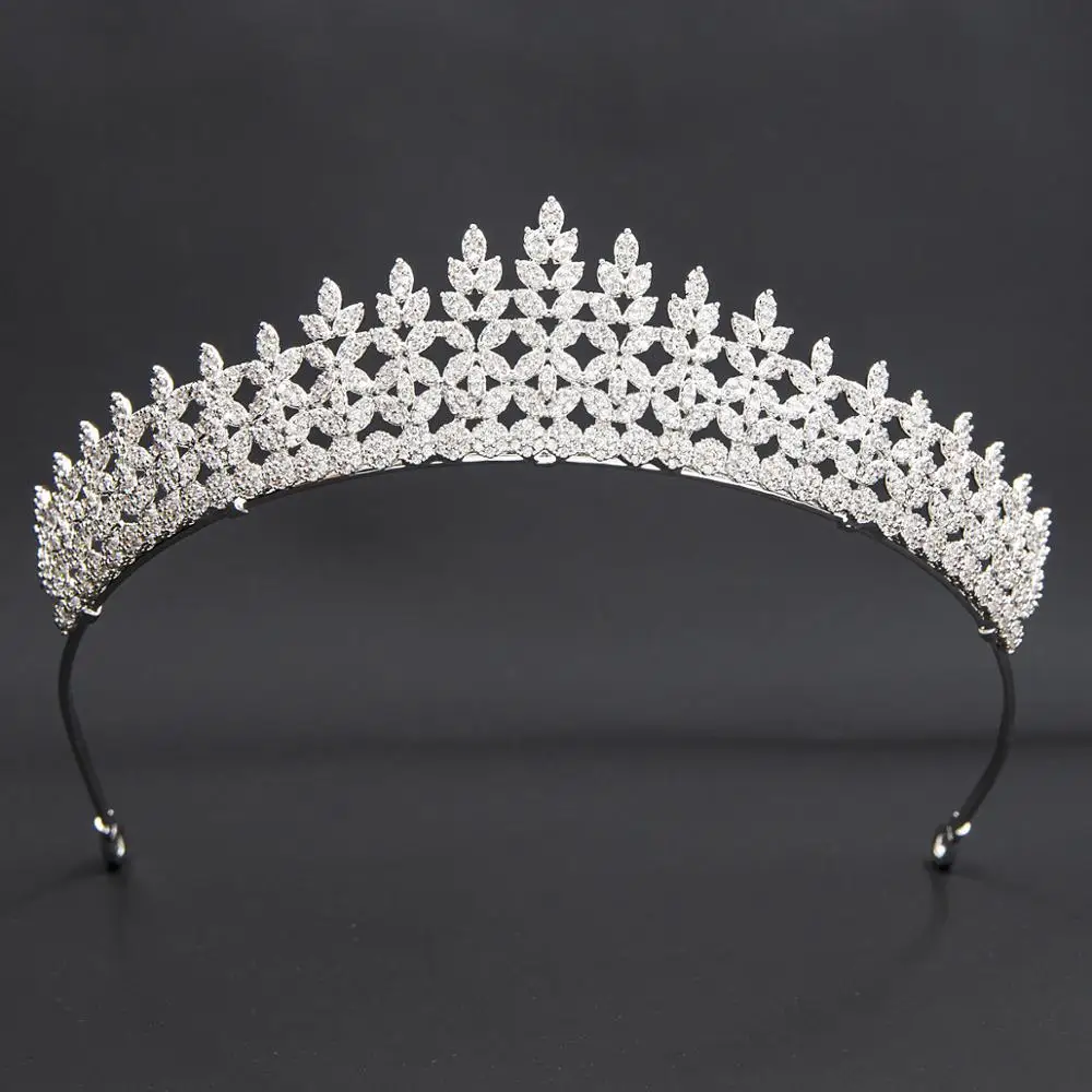 

3A level Cubic Zirconia Wedding Bridal Royal Tiara Crown for Women Bride Birthday Hair Accessories Jewelry CH10353