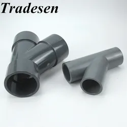 1pc UPVC Inner Dia.20mm-160mm 3 Way Connector Water Pipe y Adapter Garden irrigation System Tube Fittings PVC Pipe Joints