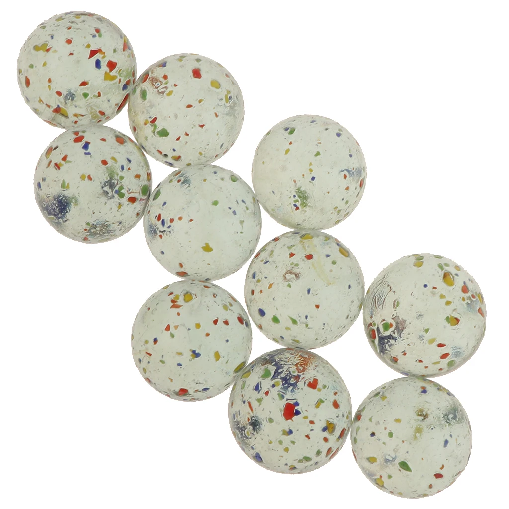 10 Pieces 25mm Diameter Glass Marbles Set Toy Ball Marbles Game For Children - Discovery Toys MARBLEWORKS Marbles