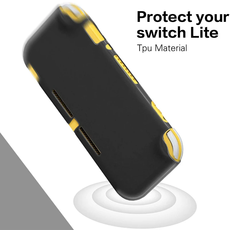 حافظة تي بي يو متوافقة مع سويتش لايت حافظة واقية شفافة متوافقة مع سويتش لايت مع واقي للشاشة من الزجاج المقسى 9H