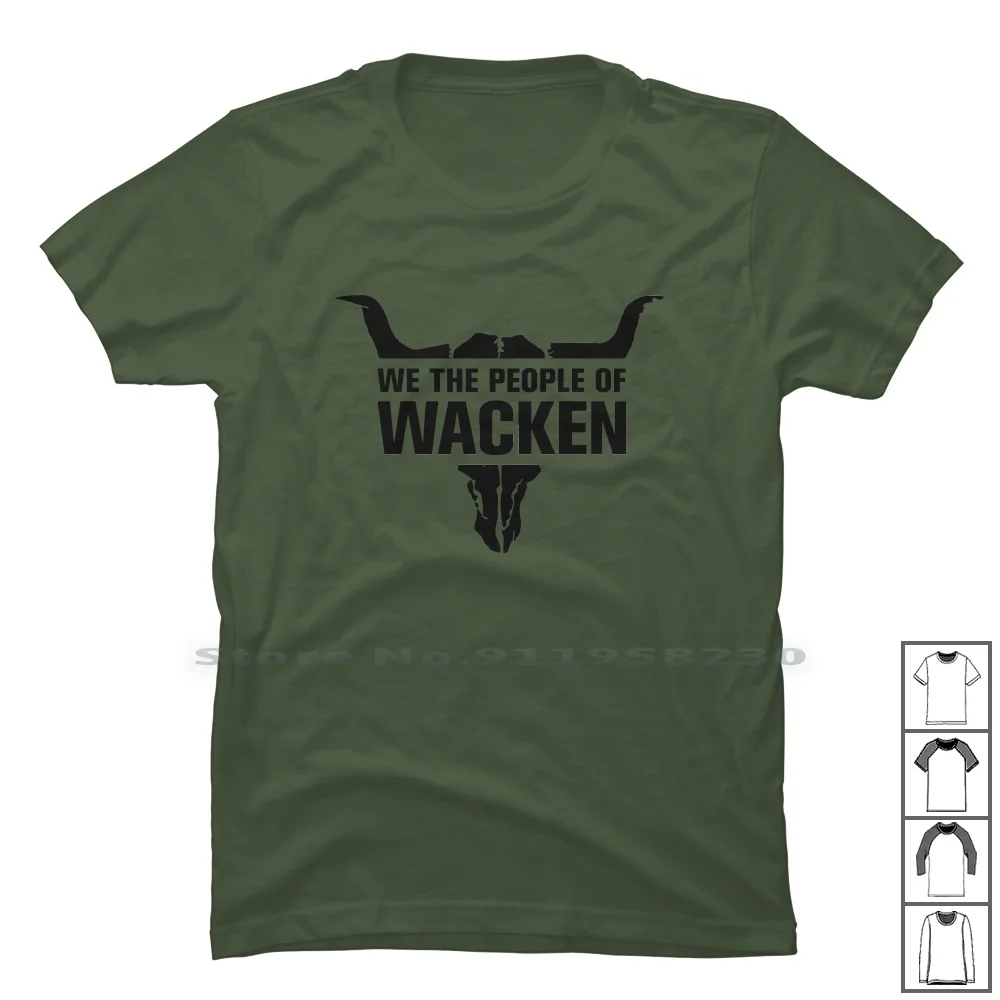 Wacken Tour T Shirt 100% Cotton Heavy Metal Battle Music Metal Tour Song Sing Band 2019 To Music