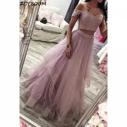 Customized Prom Dresses 2024 New Women Formal Party Night Vestidos De Gala Pink Two Pieces Elegant Graduation Long Evening Gowns