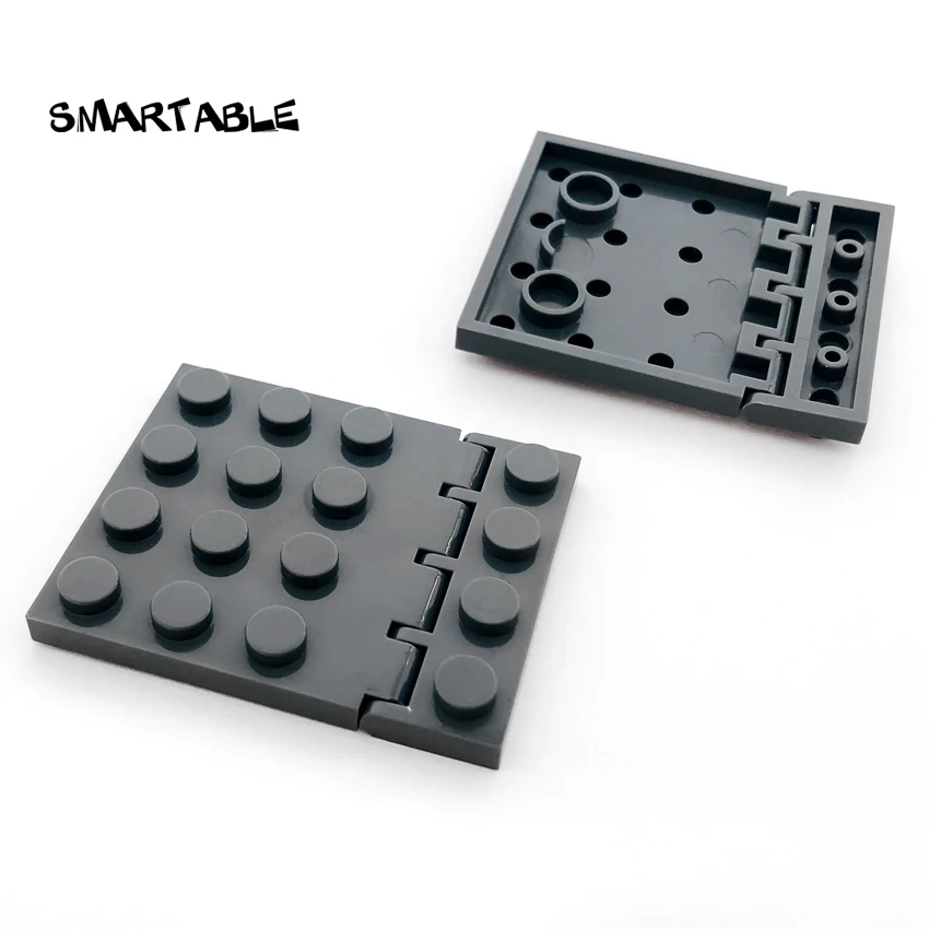 Smartable MOC المفصلي حامل سقف السيارة 1x4 لوحة المفصلي 4x4 بنة MOC أجزاء الطوب اللعب متوافق 4315 + 4213 20 قطعة/الوحدة