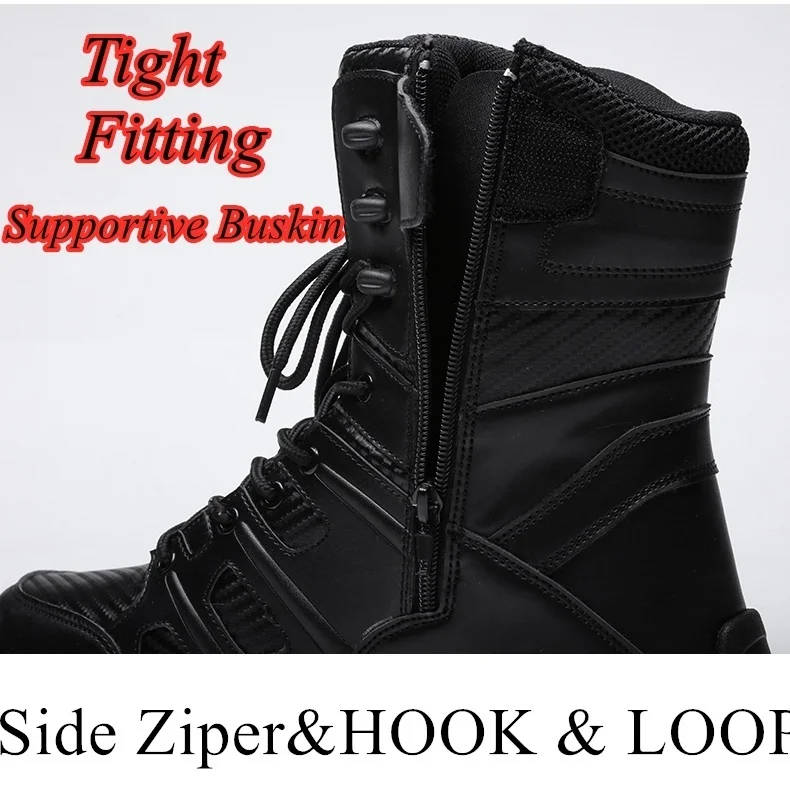 Outdoors Hiking Boots Waterproof Men's shoes Men Military Boots Tactical Boots Military Training Wearable Desert Combat Boots