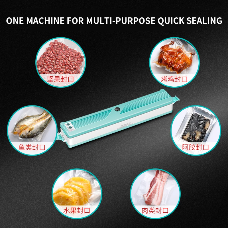 Hút Chân Không Kín Máy Đóng Gói Thực Phẩm Máy Hộ Gia Đình Nhỏ Tự Động Túi Trà Máy Hàn Thương Mại