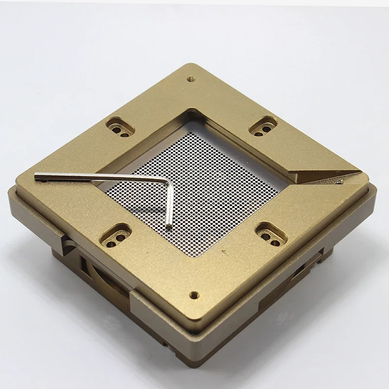 80/90mm liga de alumínio bga grânulo mesa café cor bola estanho titular universal posicionamento automático dispositivo elétrico diagonal