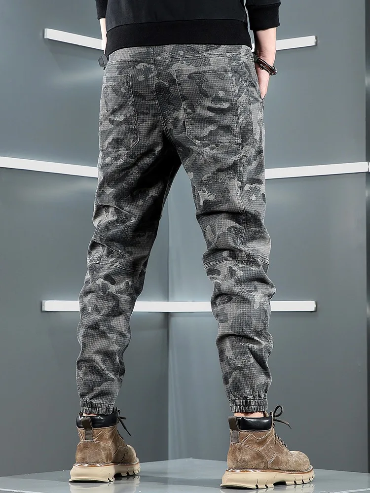 Tactical Camouflage Cargo Pants Men Sport Joggers Casual Streetwear Hip Hop Regular Fit Cotton Stretch Trousers