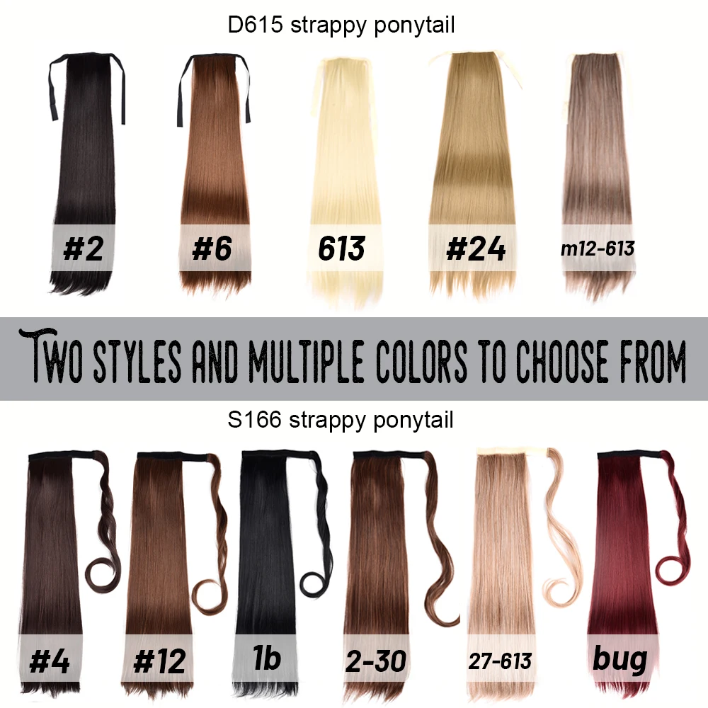 DinDong 24\'\' Synthetic Clip In Warp Ponytail Hair Extension Short Afro Kinky Drawstring Pony Tail  African American Hair Buns