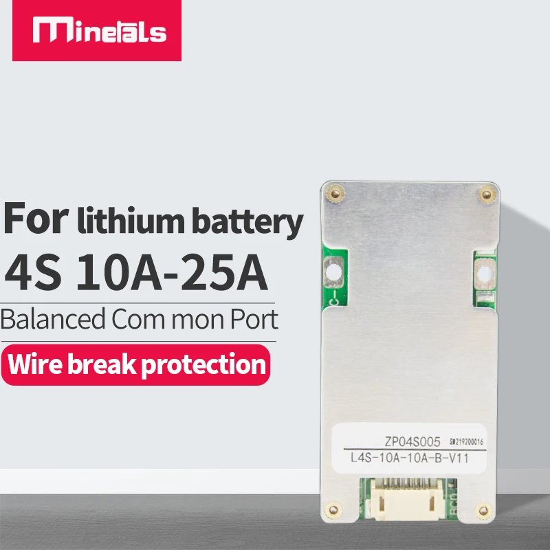 Minerały 4s lifepo4 BMS PCM 12v wspólny Port z balansem 10a 15a 20a 25a dla LiFePO4 3.2v 32650 magazynowanie energii układ słoneczny bms