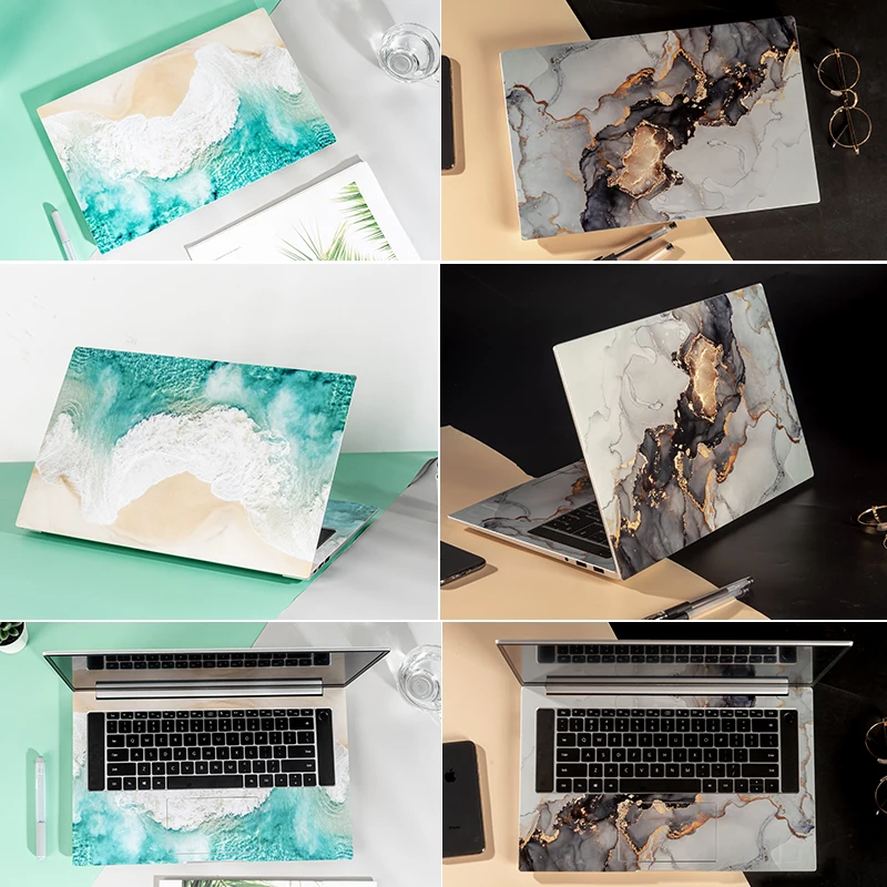 Sea wave/marble Laptop Skin Laptop Sticker Decal 12 13 14 15.6 17 Inch for Lenovo/dell/HP/ASUS/xiaomi AIR 13.3/Macbook