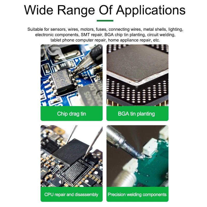 RELIFE F-21-pasta de soldadura de estaño, libre de plomo y halógeno, 10CC, BGA, PCB, retrabajo, flujo, jeringa, soldadura emulsificada