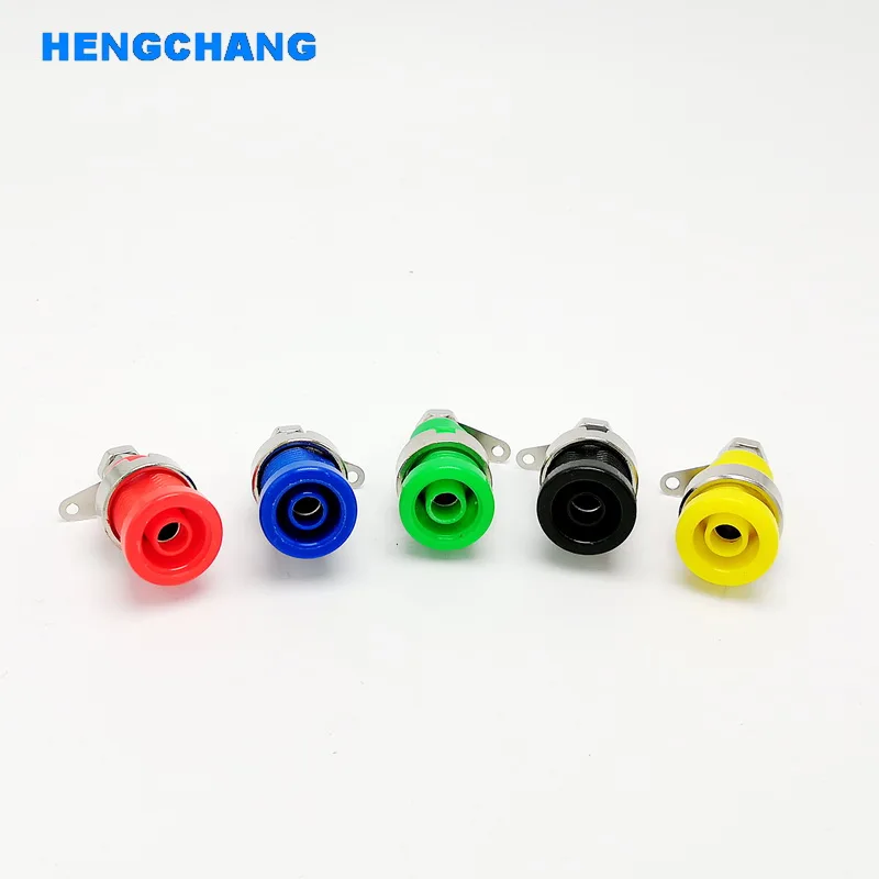 10Pcs 4mm Multimeter Instrument Socket 4MM Binding Post Banana Socket Panel Mount Test Probe Connector