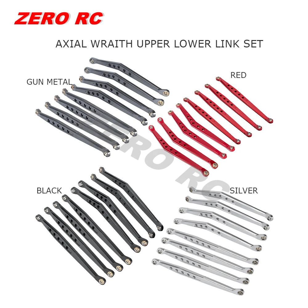 1/10 RC CAR AXIAL WRAITH CNC FULL METAL UPPER LOWER LINK ARM SET SUSPENSION LINKAGE SET 90018