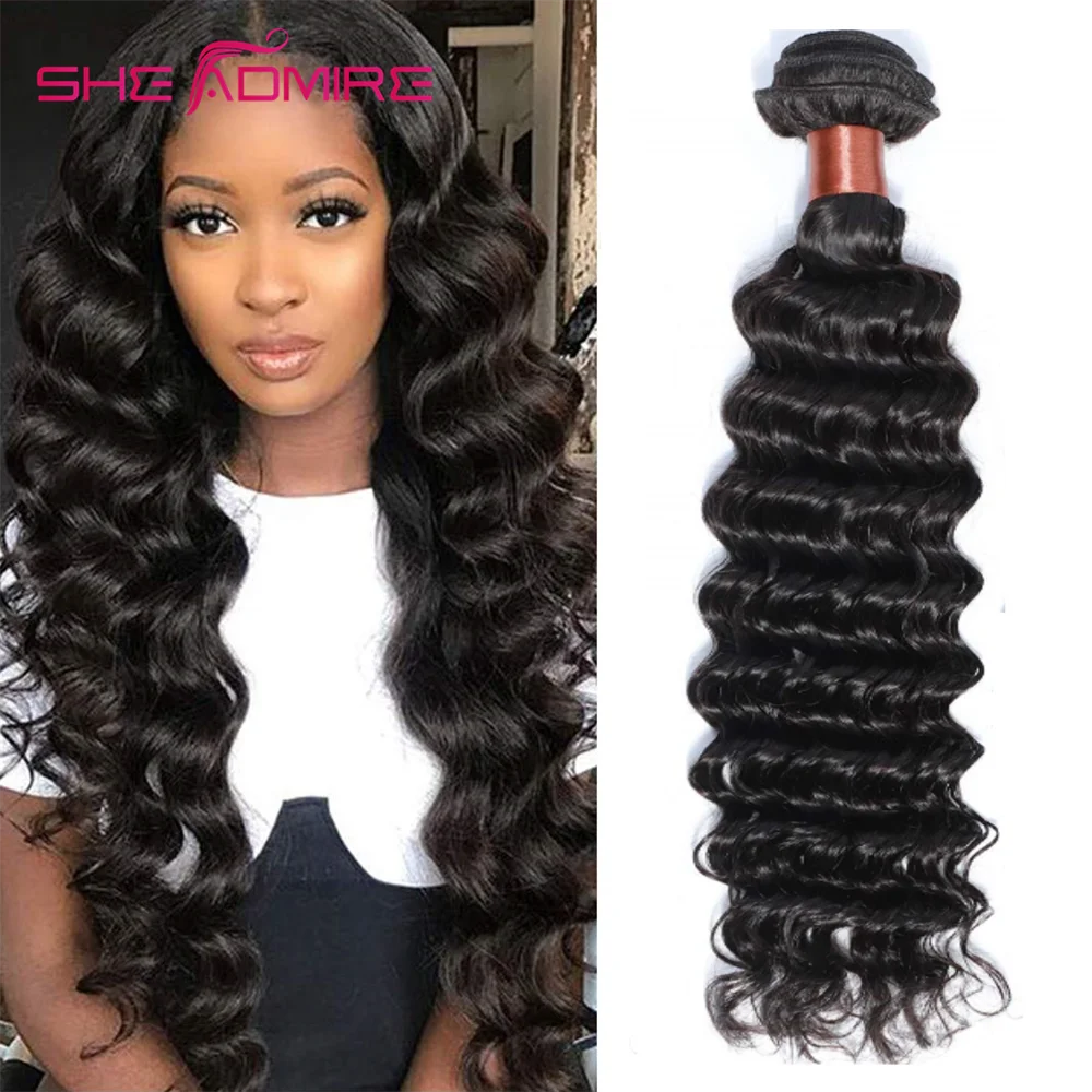 Sie Bewundern Lose Tiefe Welle Menschliches Haar Weben 32 34 36 38 40 Zoll 1 Bundle Deal Verkauf Für Schwarz frauen Remy Natürliche Haar Extensions