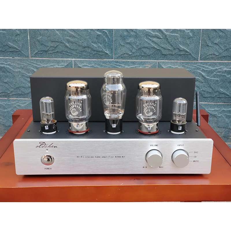 LaoChen K1 KT88 Tube Amplifier HIFI OCK1 Bluetooth 5.0 OldChen Audio Lamp Amp