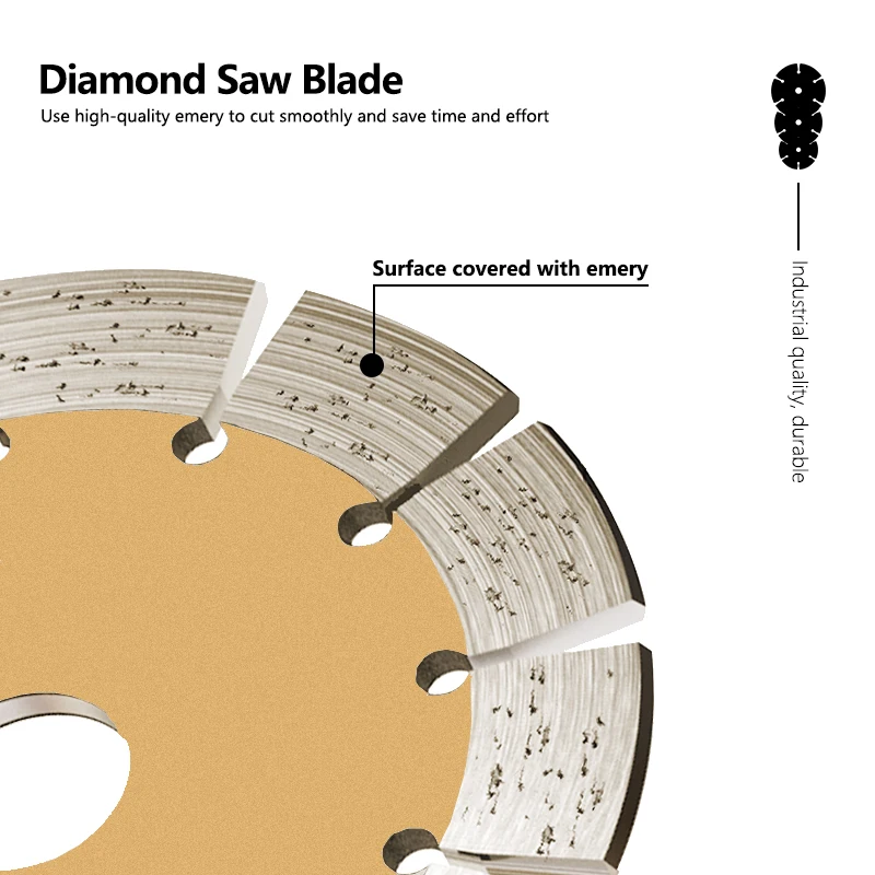 Diamond Saw Blade 85/89/115mm Dry-Cut Disc for Angle Grinder Cutting Concrete Ceramic Brick Marble Stone Cutting Discs