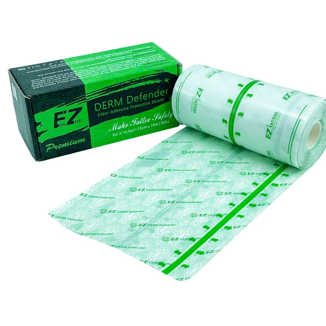 EZ Premium /Regular Derm Defender Tattoo Clear Adhesive Protective Shield Protective Tattoo Film aftercare Tattoo Accessories