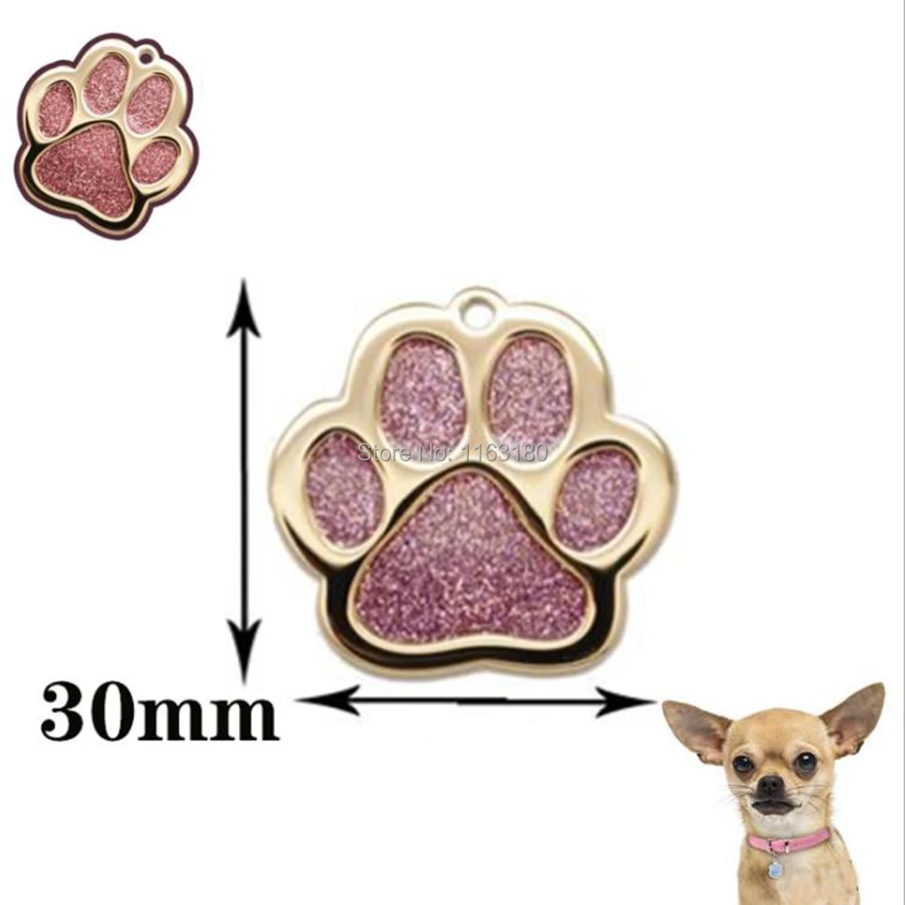 500 pcs/lot Wholesale Pet Dog ID Tag Collar Personalized Engraving Dog Cat Name Tags Accessories Pendant Nameplate With Keyring