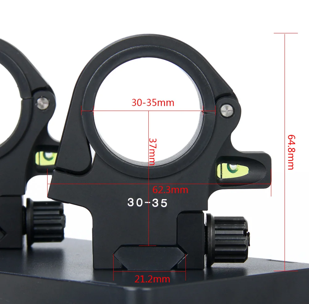 

E.T Dragon Tactical different Center height scopes mounts 30-35mm Picatinny Rail mount dobble ring Gun Riflescope Mount C2