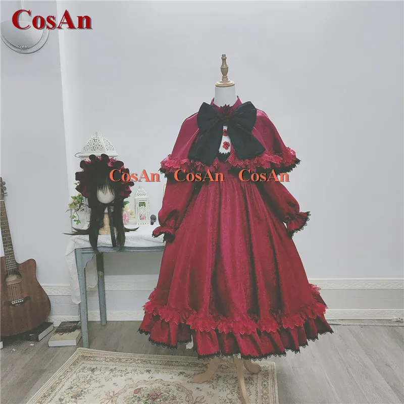 

CosAn Hot Anime Rozen Maiden Reiner Rubin Cosplay Costume Sweet Gorgeous Red Dress Activity Party Role Play Clothing Custom-Make