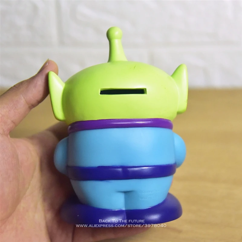 Disney Toy Story 4 Green Aliens Piggy Bank 12.5cm Action Figure Anime Decoration Collection Figurine Toy Model For Children Gift