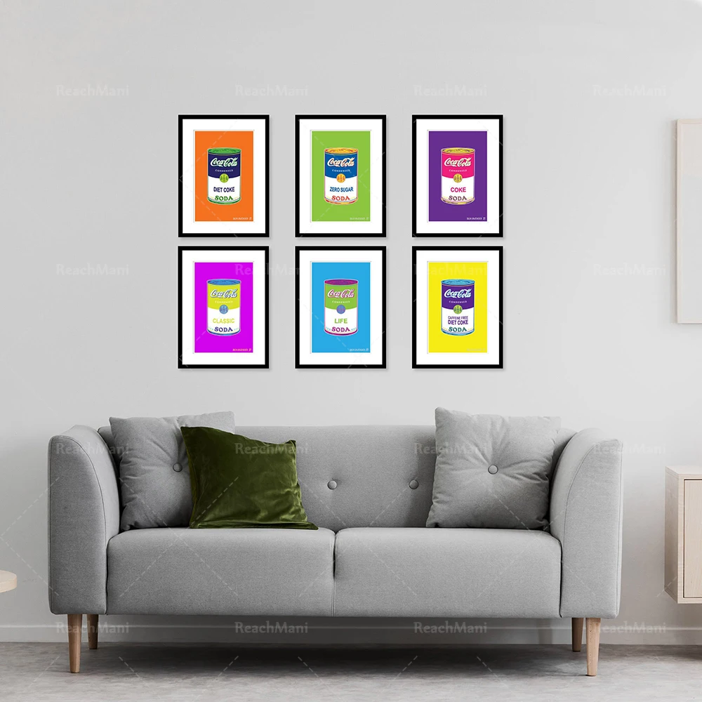 Season 6: Fine Art Prints of Concentrated Soda Cans-Multiple Colors-Andy Warhol Campbell Soup