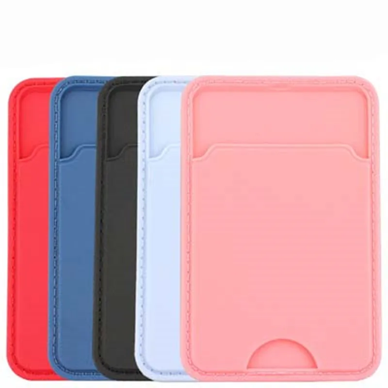 

Hot Selling Mobile Phone Silicone Mobile Phone Back Paste Card Holder Set Bus Access Control ID Bank Card Paste In Bags