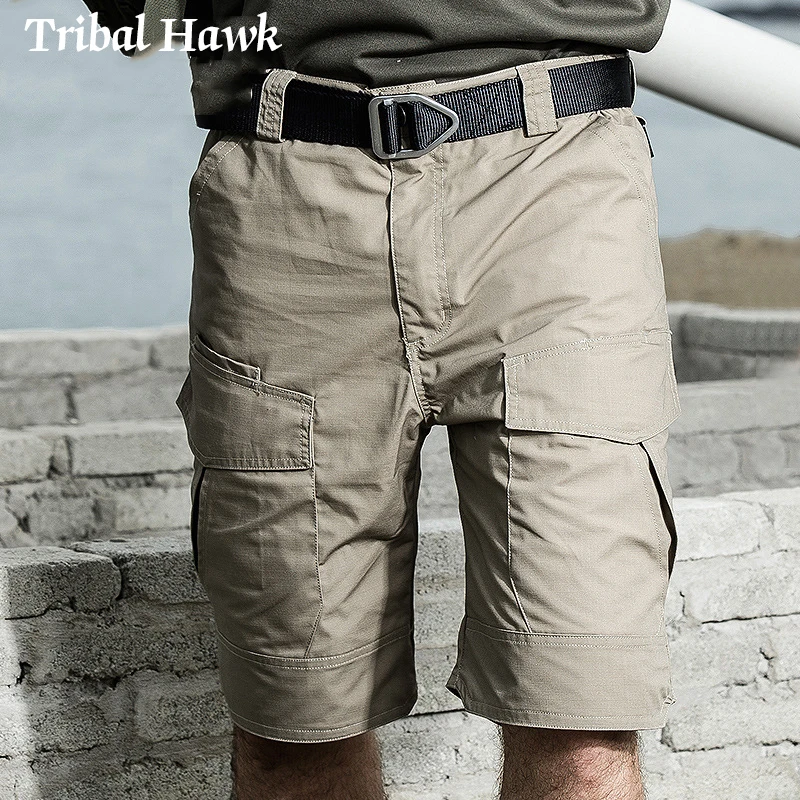 Men Shorts Tactical Camo Shorts Paintball Combat Casual Multiple Pockets Summer Camouflage Cargo Short Pants