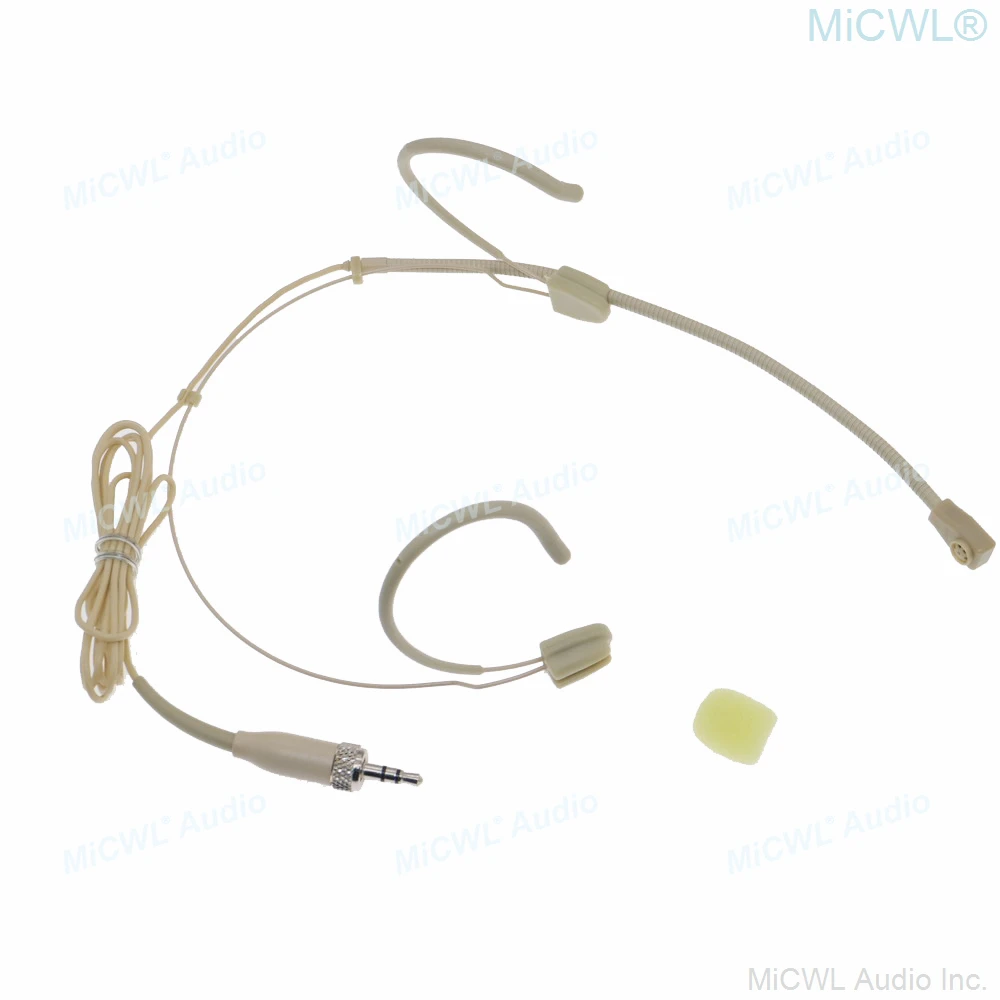 

New Beige Earset Hook Headset Microphone For Sennheiser G2 G3 G4 Wireless BeltPack Transmitter Unidirectional Mics