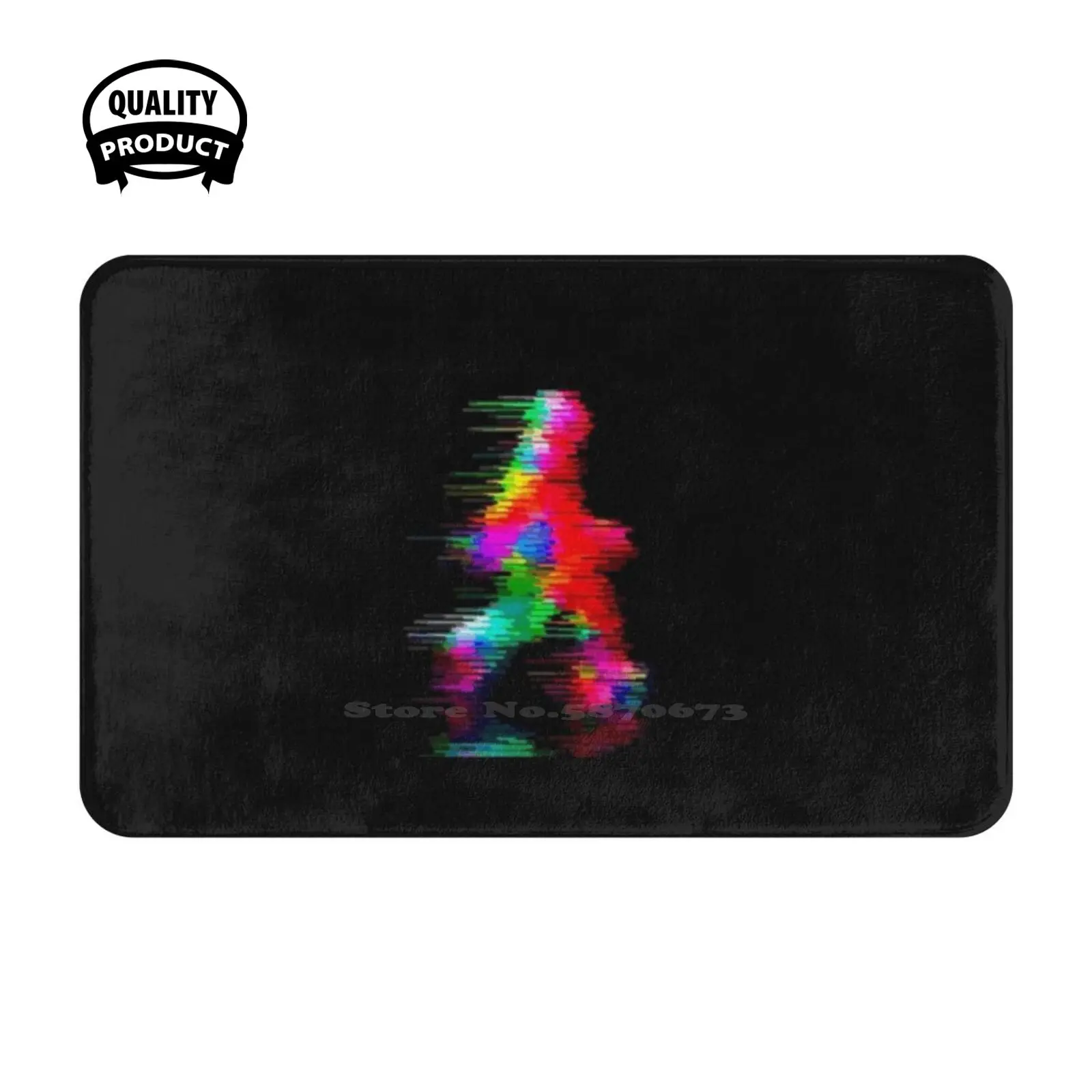 Mylo Xyloto Running Man Design Soft Cushion Home Carpet Door Mat Car Rug Mylo Xyloto Running Man