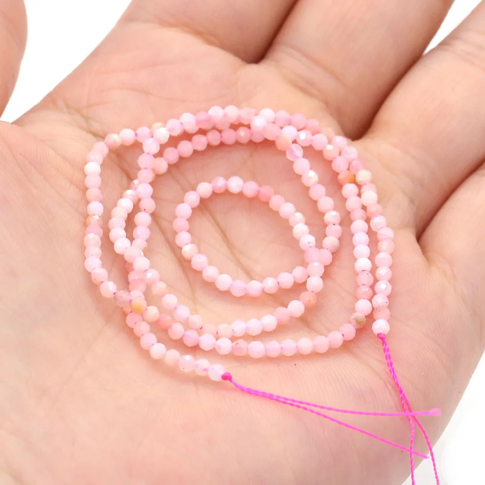 Natural Rose Quartzs Amethysts Beads Section Round Loose Beads 2 3 4 5 MM Pick Size For Jewelry DIY Necklace Making