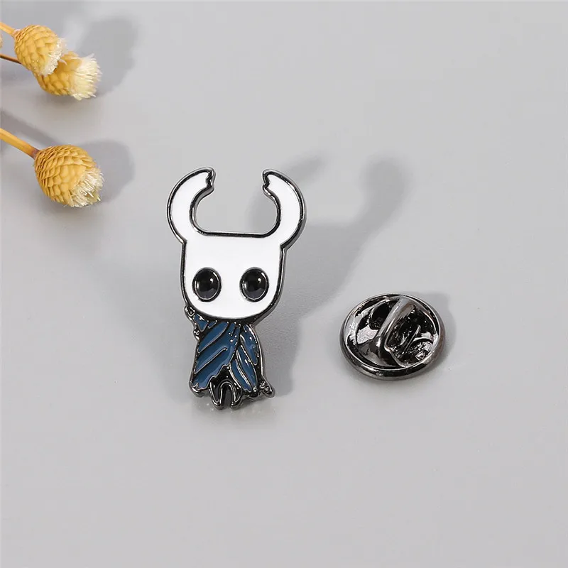 Cartoon Hollow Knight Enamel Pin Badge On Backpack Cute Brooch Pins For Clothes Broche For Women Girl Schoolbag Accessories