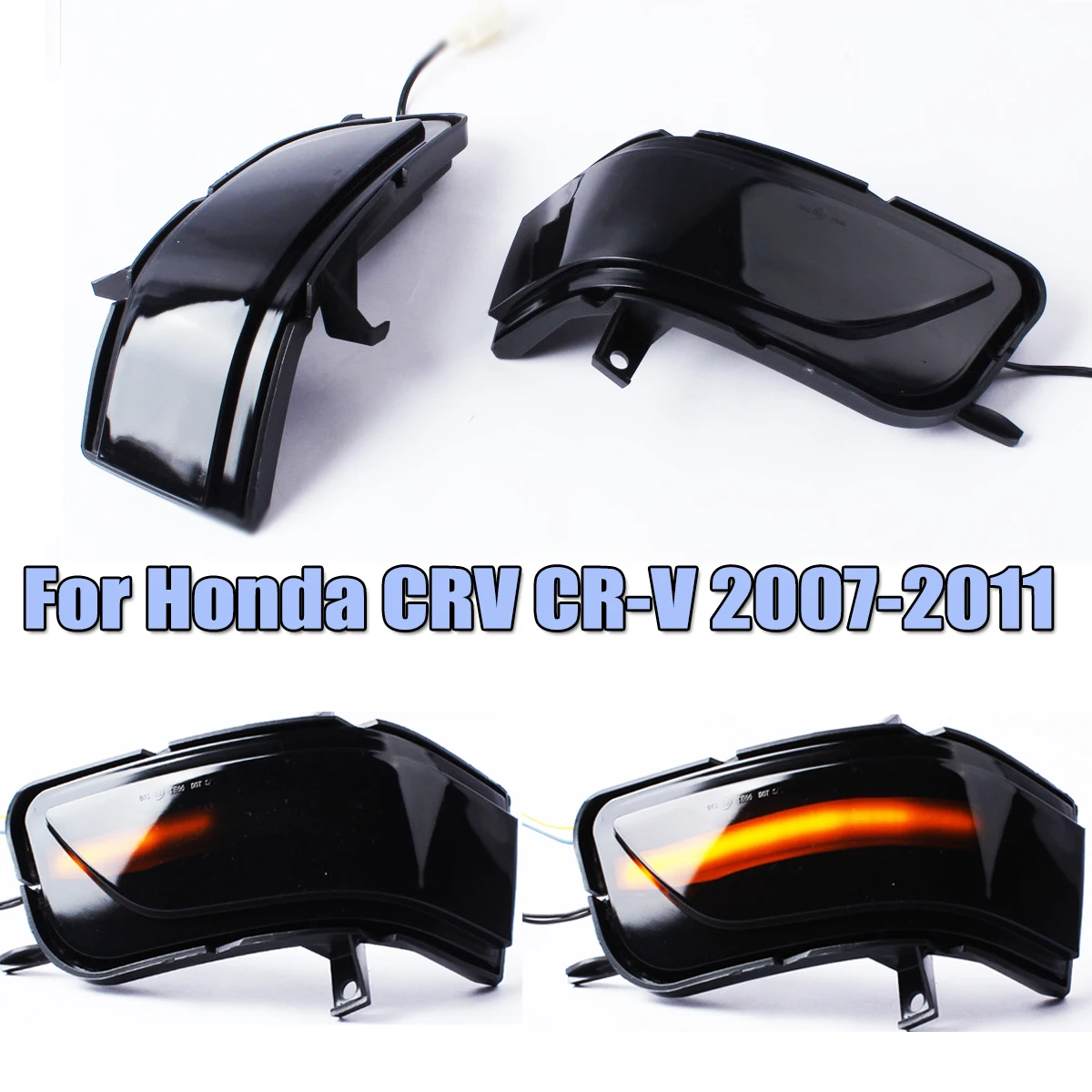 

Dynamic LED Door Side Wing Mirrors Turn Signal Light Indicator Lamp Blinker for Honda CRV 07-11 RE1 RE2 RE4 Crosstour 11-16